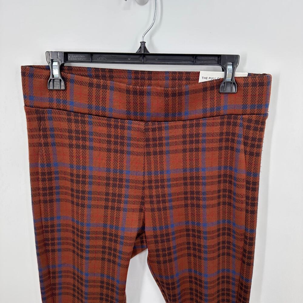 ANN TAYLOR NWT The Pull on Legging in Brown Plaid // M - Picture 2 of 8